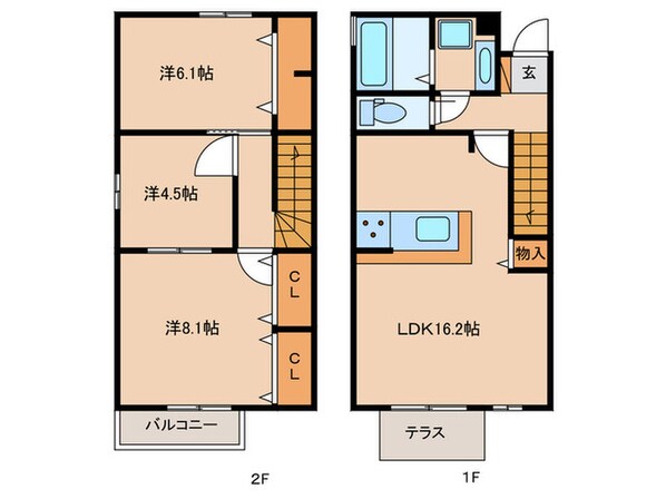 オルテンシアⅡの物件間取画像